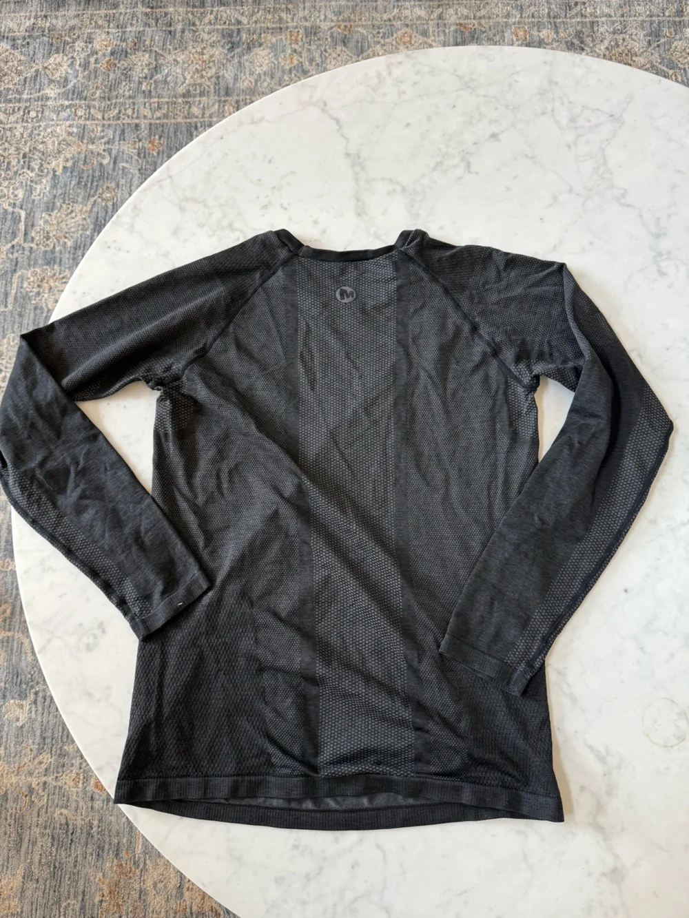 Merrell Seamless Mesh Base Layer Long Sleeve Top Gray M